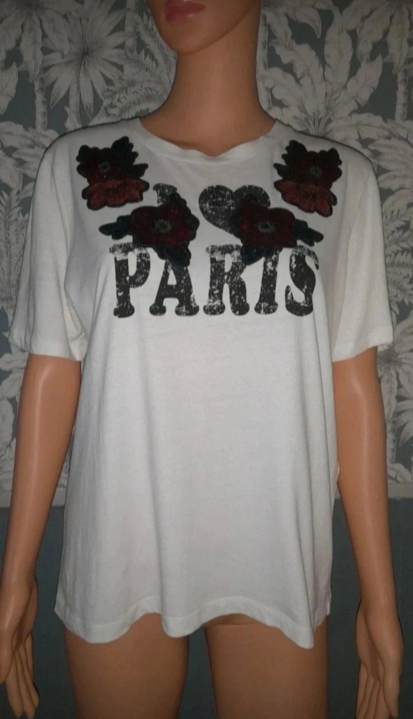Maje Paris Toulouse model ecru t-shirt size 2 – photo 4